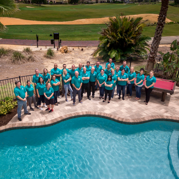 Florida vacation homes team aerial photo property management in reunion florida
